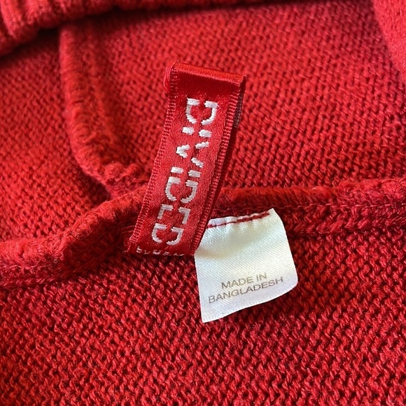 H&M DIVIDED hooded poncho 3/4 sleeve sweater in women’s size 2 - Picture 3 of 10